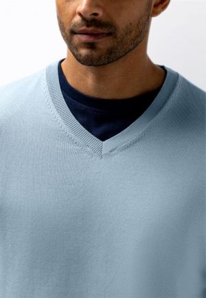 113001 113001 [Pullovers] 5100 lichtblauw